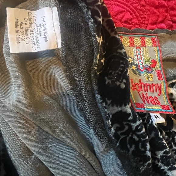 Johnny Was Black and Brown Patterned Blouse - Picture 3 of 3